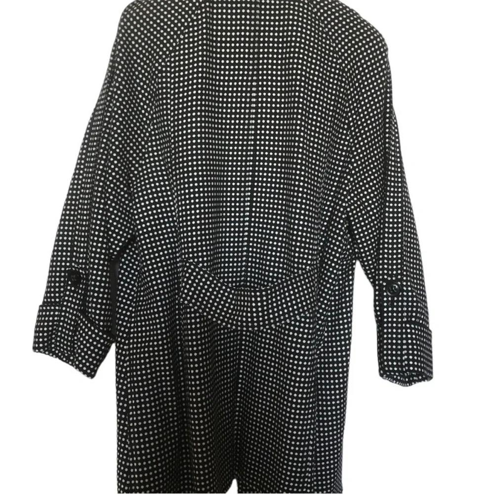 Peter Nygard Black White Polka Dot Jacket - Picture 4 of 12